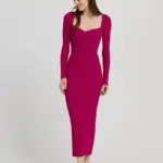 فستان طويل متماسكة